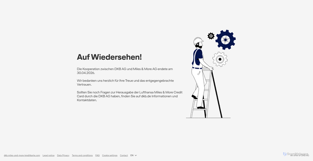 Security scan screenshot of https://miles-and-more.kartenabrechnung.de