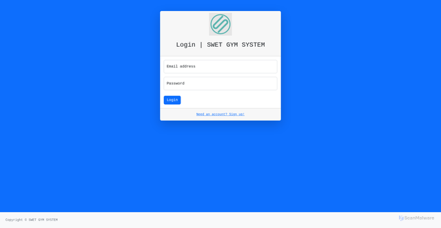 Security scan screenshot of http://swetfitness.info/