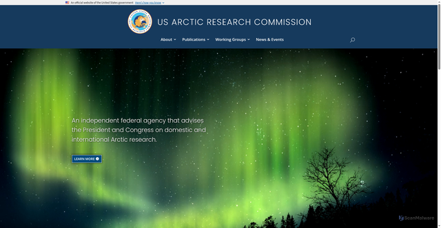 Security scan screenshot of https://arctic.gov/