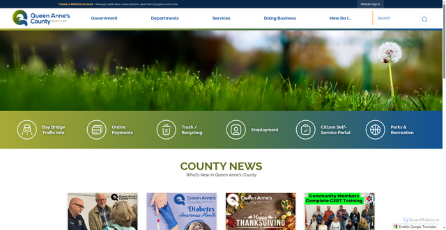 Security scan screenshot of https://www.qac.org/