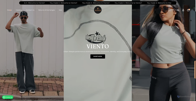 Security scan screenshot of https://viento.lk/
