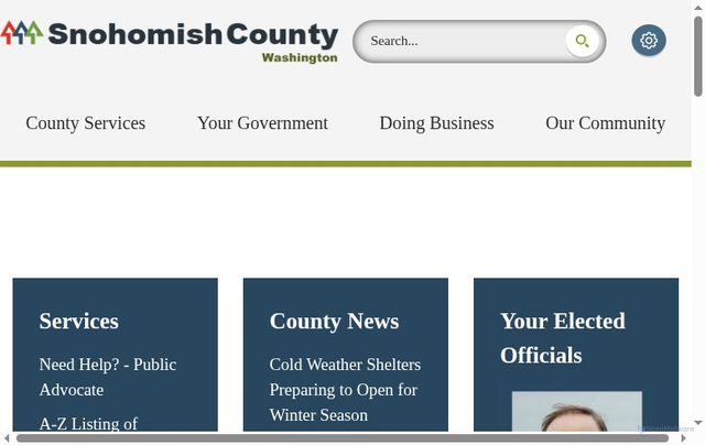 Security scan screenshot of https://www.snohomishcountywa.gov/