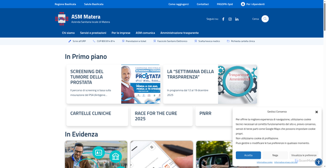 Security scan screenshot of https://www.asmbasilicata.it/