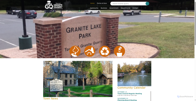 Security scan screenshot of https://www.granitequarrync.gov/