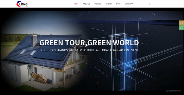 Security scan screenshot of https://www.longipvpanel.com/