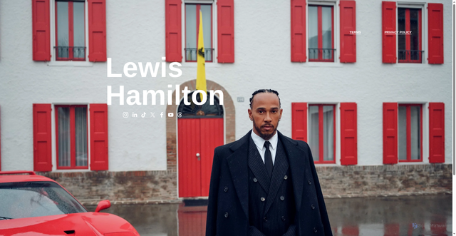 Security scan screenshot of https://www.lewishamilton.com/
