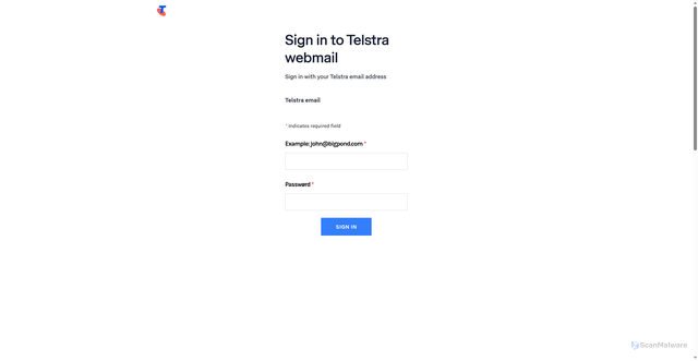 Security scan screenshot of https://te1stra-webmail.weebly.com/