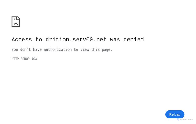 Security scan screenshot of http://drition.serv00.net/AZ/AZ/redirect.php