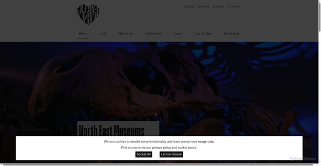 Security scan screenshot of https://www.northeastmuseums.org.uk/