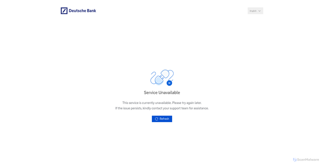Security scan screenshot of https://dbcinq.gtb.db.com