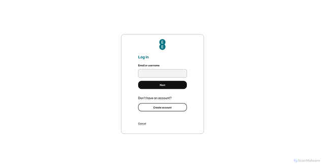 Security scan screenshot of https://id.ee.co.uk