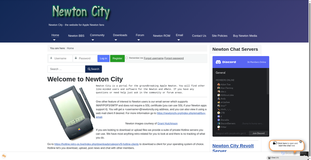 Security scan screenshot of https://newtoncity.org