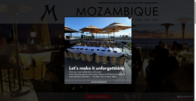 Security scan screenshot of https://mozambiqueoc.com/