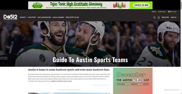 Security scan screenshot of https://do512.com/p/guide-to-austin-sports-teams