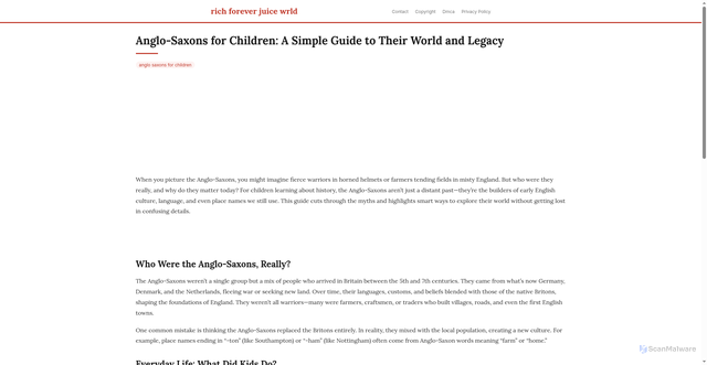 Security scan screenshot of https://duniacloudblog-dpurmyvdlpxs.edgeone.app/anglo-saxons-for-children.html