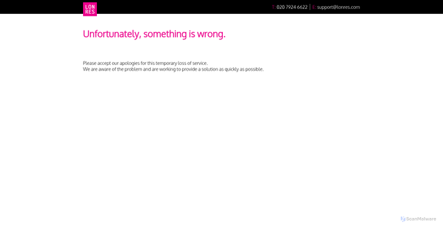 Security scan screenshot of https://media.lonres.com