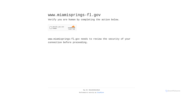 Security scan screenshot of https://www.miamisprings-fl.gov/