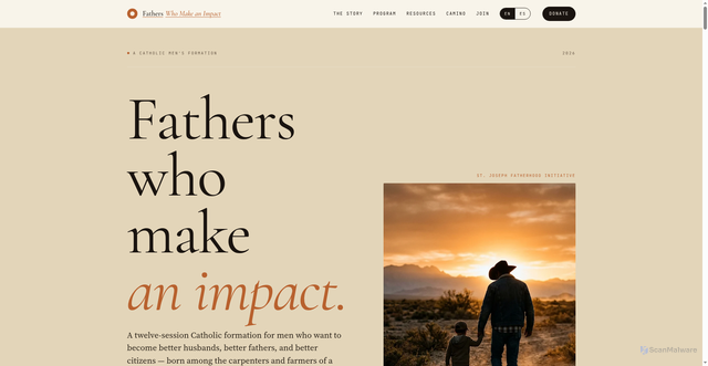 Security scan screenshot of https://goodfathers.net/