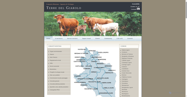 Security scan screenshot of https://www.terredelgiarolo.it/