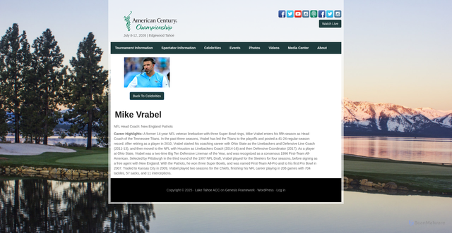 Security scan screenshot of https://americancenturychampionship.com/mike-vrabel/