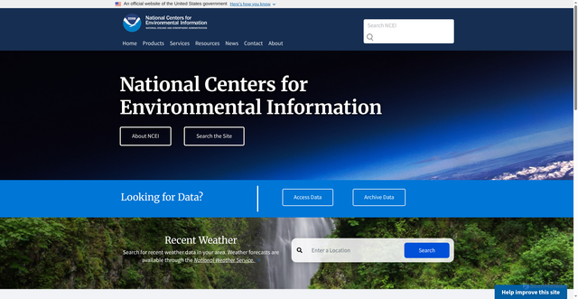 Security scan screenshot of https://ncei.noaa.gov