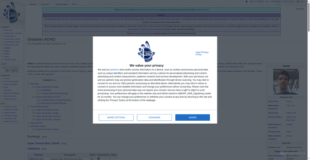 Security scan screenshot of https://www.ssbwiki.com/Smasher:ADHD