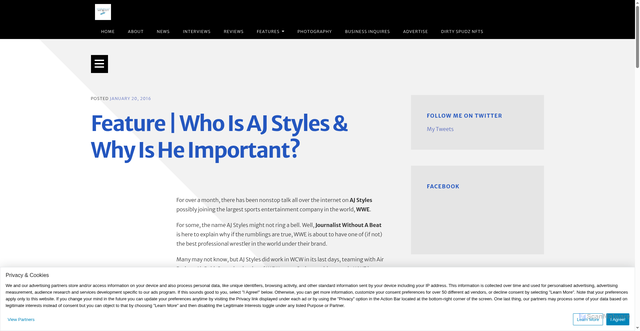 Security scan screenshot of https://journalistwithoutabeat.com/2016/01/20/who-is-aj-styles-why-is-he-important-feature/