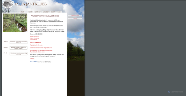Security scan screenshot of https://hallajakt.se