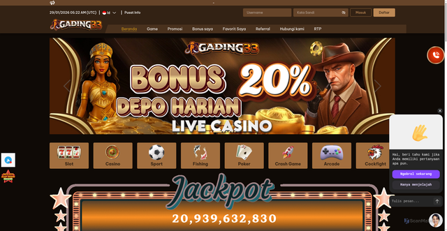 Security scan screenshot of https://gading33jkt.com/