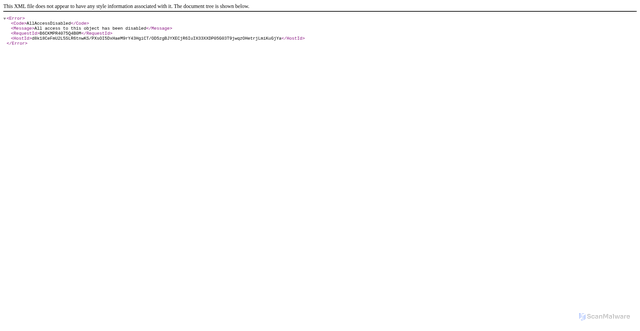 Security scan screenshot of https://t4540ijinugkklgbm2pt.s3.eu-west-1.amazonaws.com/ACRzSpb7K