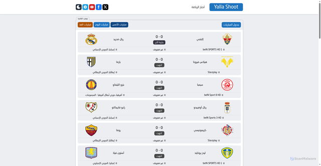 Security scan screenshot of https://www.yala--shoot.com/