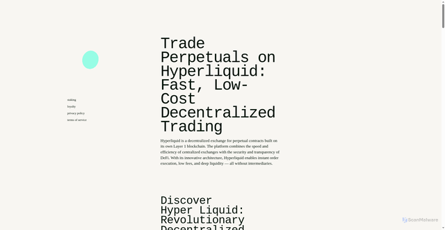 Security scan screenshot of https://hyper-liquid.to/