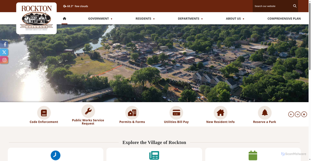 Security scan screenshot of https://rocktonil.gov/