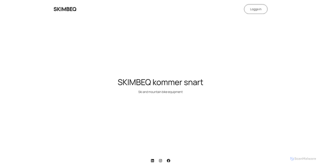 Security scan screenshot of https://skimbeq.se