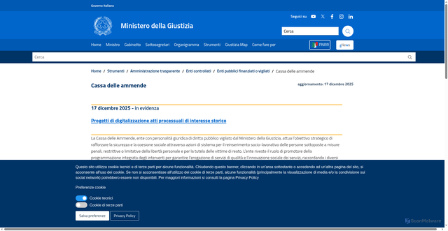 Security scan screenshot of https://www.giustizia.it/giustizia/it/mg_1_29_29_0_1_3.page