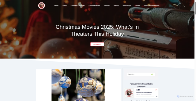 Security scan screenshot of https://foreverchristmas.ca/christmas-movies-2025-whats-in-theaters-this-holiday/
