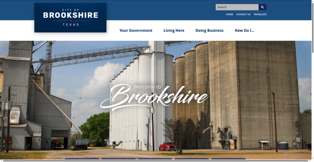 Security scan screenshot of https://www.brookshiretx.gov/