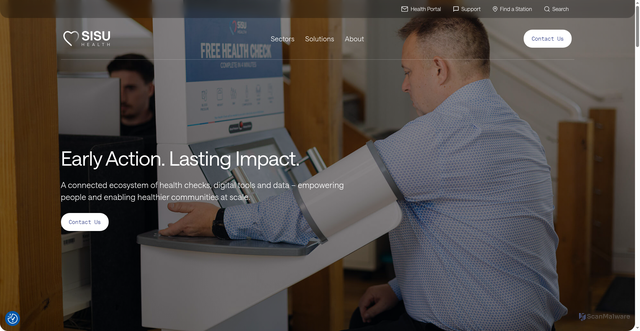 Security scan screenshot of https://sisuhealth.co.uk/