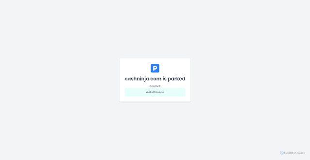 Security scan screenshot of https://cashninja.com/security