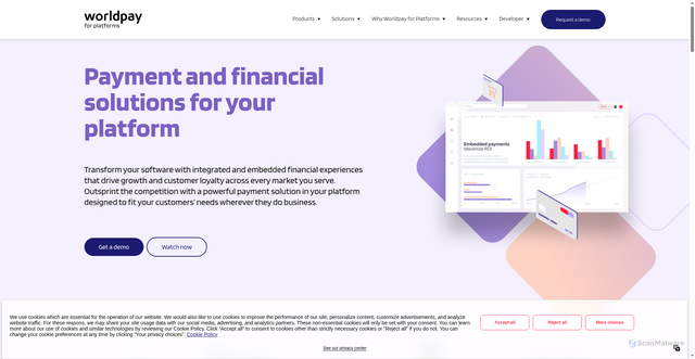 Security scan screenshot of https://payrix.com