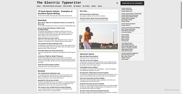 Security scan screenshot of https://tetw.org/Sport