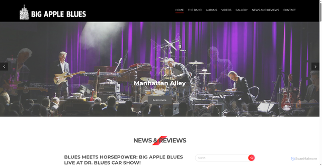 Security scan screenshot of https://bigappleblues.com/
