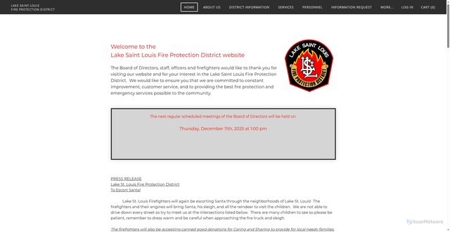 Security scan screenshot of https://www.lslfire.com/