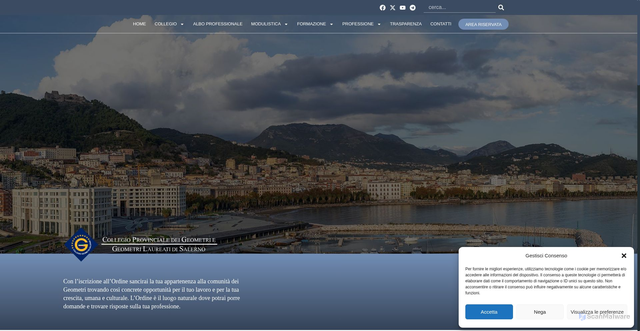 Security scan screenshot of https://www.collegiogeometri.sa.it