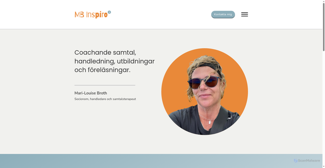 Security scan screenshot of https://mbinspiro.se