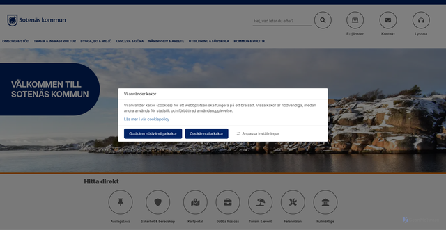 Security scan screenshot of https://www.sotenas.se/