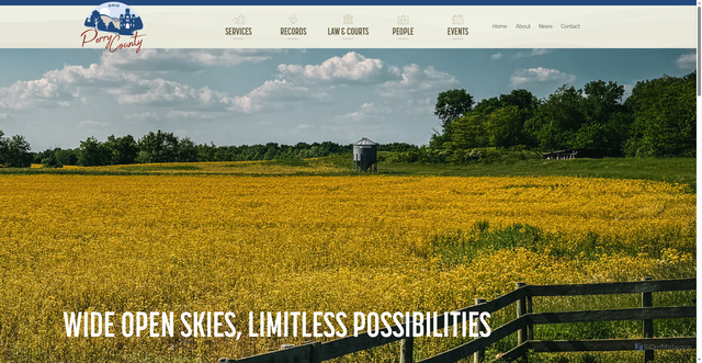 Security scan screenshot of https://perrycountyohio.gov/