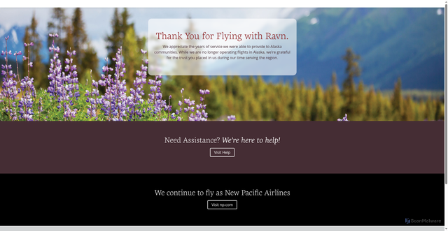 Security scan screenshot of https://www.ravnalaska.com/