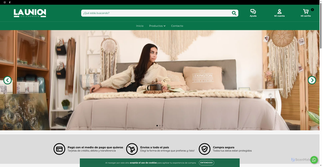 Security scan screenshot of https://colchonerialaunion.com/