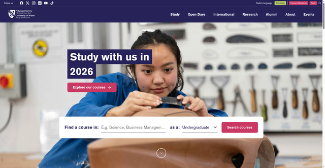 Security scan screenshot of https://www.uwtsd.ac.uk/